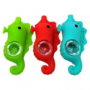 Assorted Designs Silicone Hand Pipes [BMW60]
